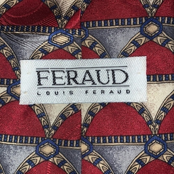 100% SILK LOUIS FERAUD TIE - Picture 3 of 4